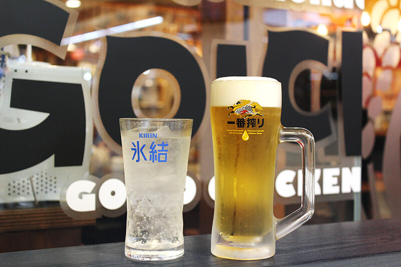 お昼にリフレッシュ♪昼からお酒と唐揚げで気分転換に♪